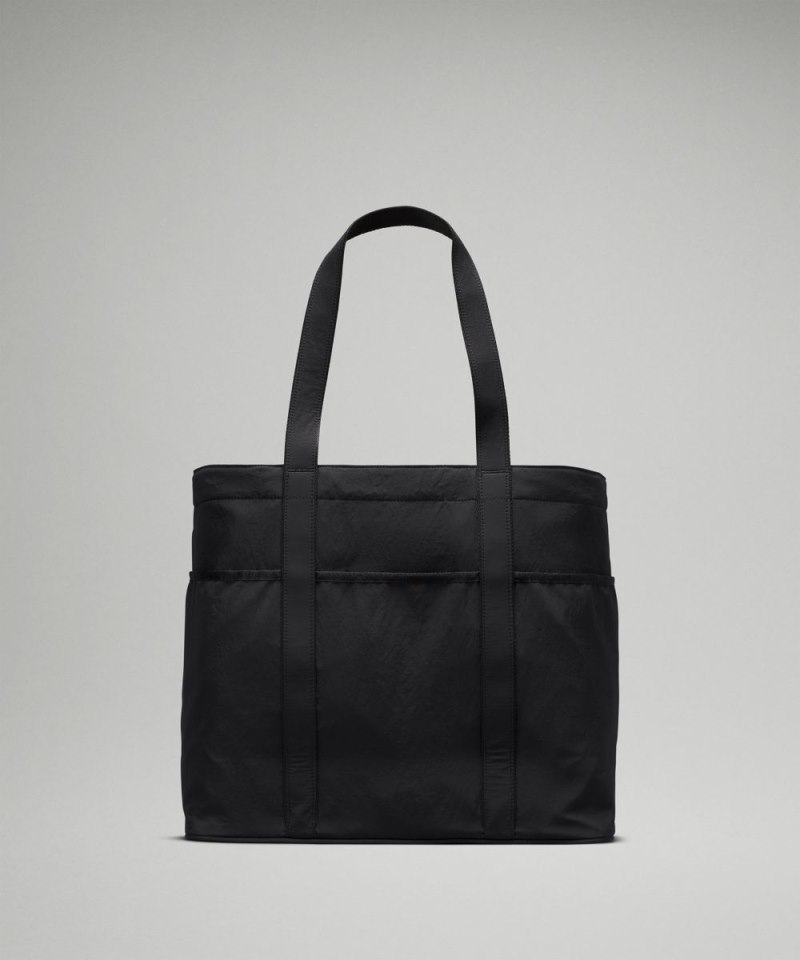 Lululemon Daily Multi-Pocket Tote Bag 20L Black Online Outlet Sale