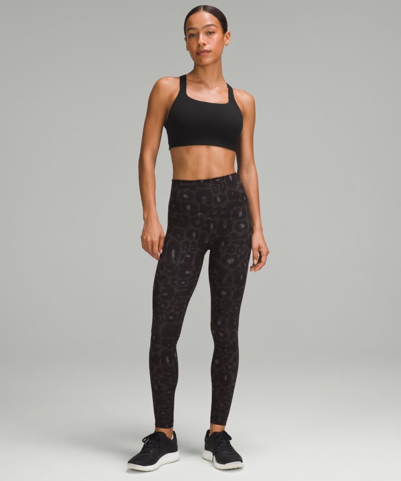 Lululemon Ultralu Square-Neck Workout Bra *Medium Support, D / DD Cup Black Online Outlet Sale