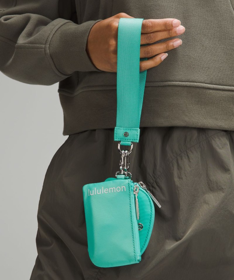 Lululemon Dual Pouch Wristlet Paradise Green / Vapor Online Outlet Sale
