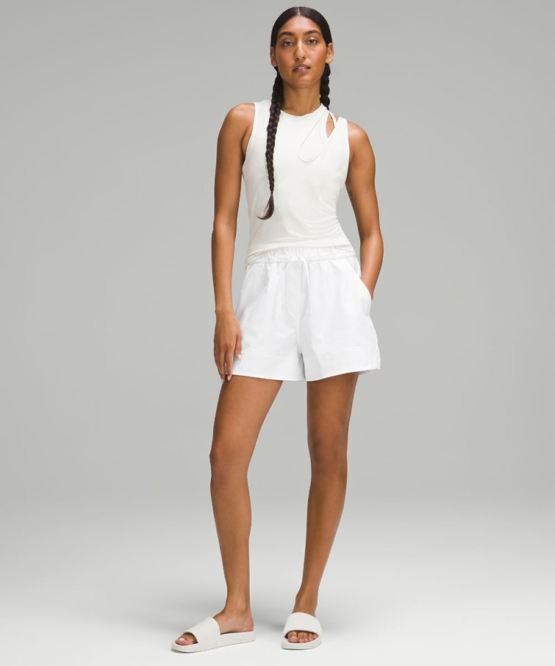 Lululemon Cinchable Waist High-Rise Woven Short 3.5" White Online Outlet Sale
