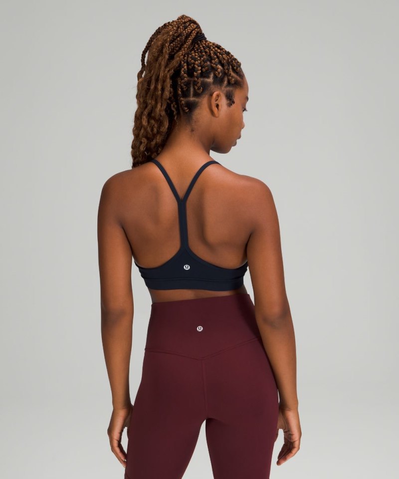 Lululemon Flow Y Bra Nulu *Light Support, A–C Cups True Navy Online Outlet Sale