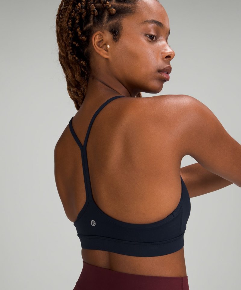 Lululemon Flow Y Bra Nulu *Light Support, A–C Cups True Navy Online Outlet Sale