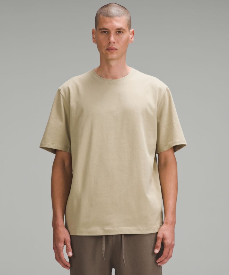 Lululemon Heavyweight Cotton Jersey T-Shirt Compass Khaki Online Outlet Sale