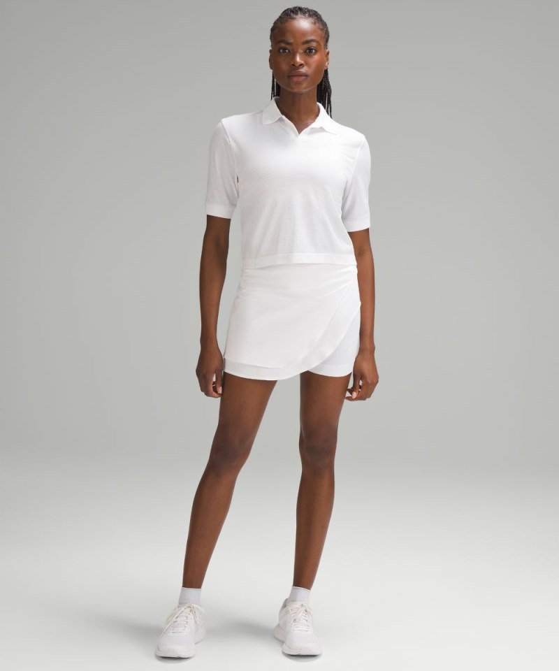 Lululemon Swiftly Tech Relaxed-Fit Polo Shirt White / White Online Outlet Sale