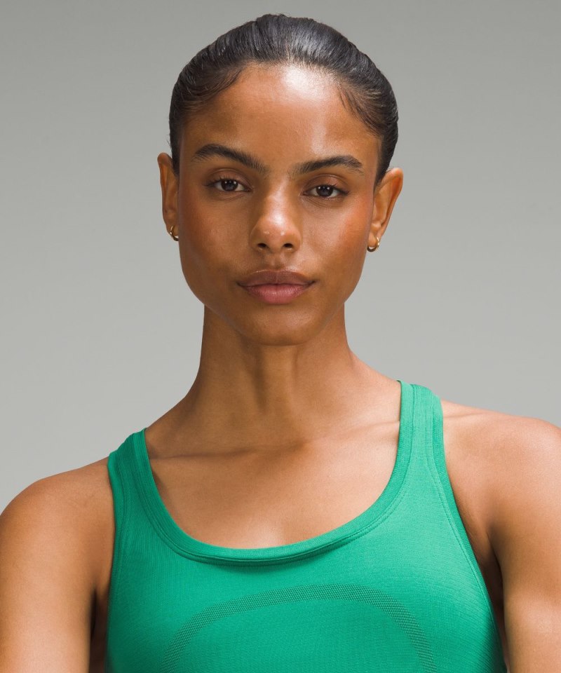 Lululemon Swiftly Tech Racerback Tank Top 2.0 *Race Length Cascadia Green / Cascadia Green Online Outlet Sale