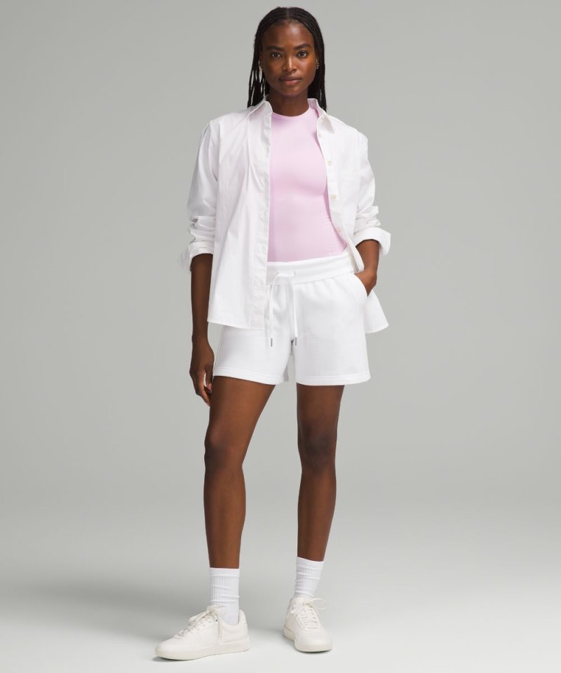 Lululemon Wundermost Ultra-Soft Nulu Hip-Length Crew Short-Sleeve Shirt Vitapink Online Outlet Sale