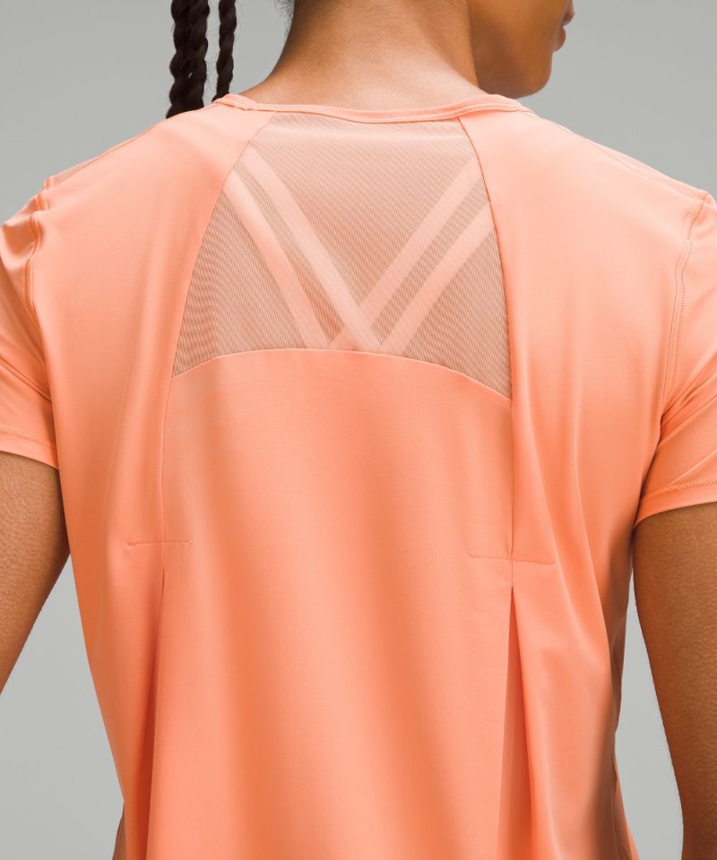 Lululemon Sculpt Short-Sleeve Shirt Coral Kiss Online Outlet Sale