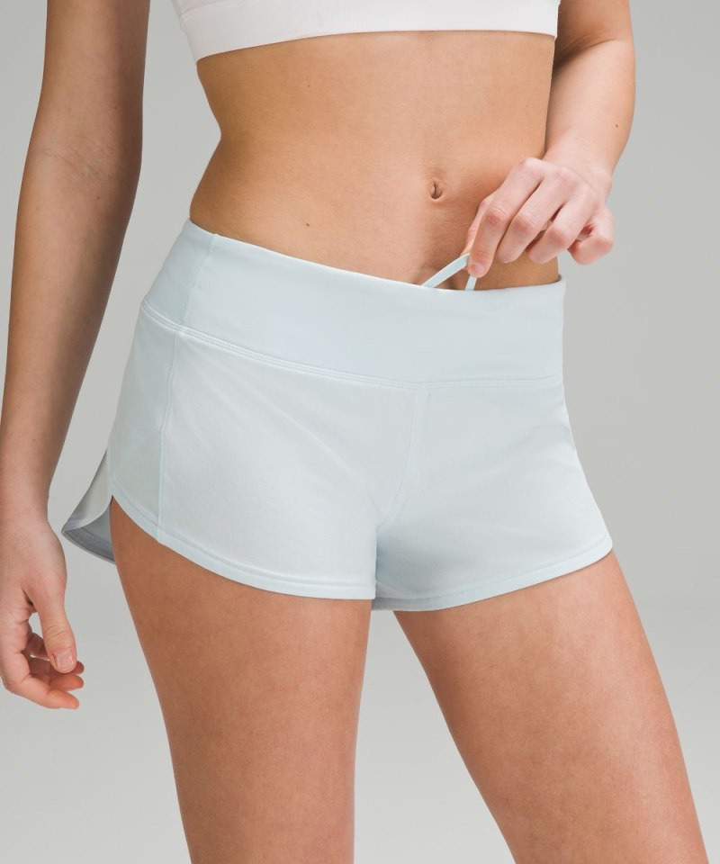 Lululemon Speed Up Low-Rise Lined Short 2.5" Powder Blue Online Outlet Sale