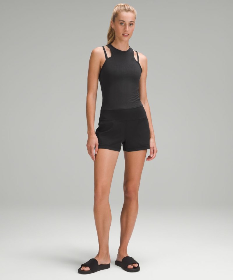 Lululemon Double-Strap Yoga Tank Top Black Online Outlet Sale