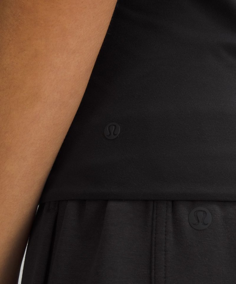 Lululemon Wundermost Ultra-Soft Nulu Hip-Length Crew Short-Sleeve Shirt Black Online Outlet Sale