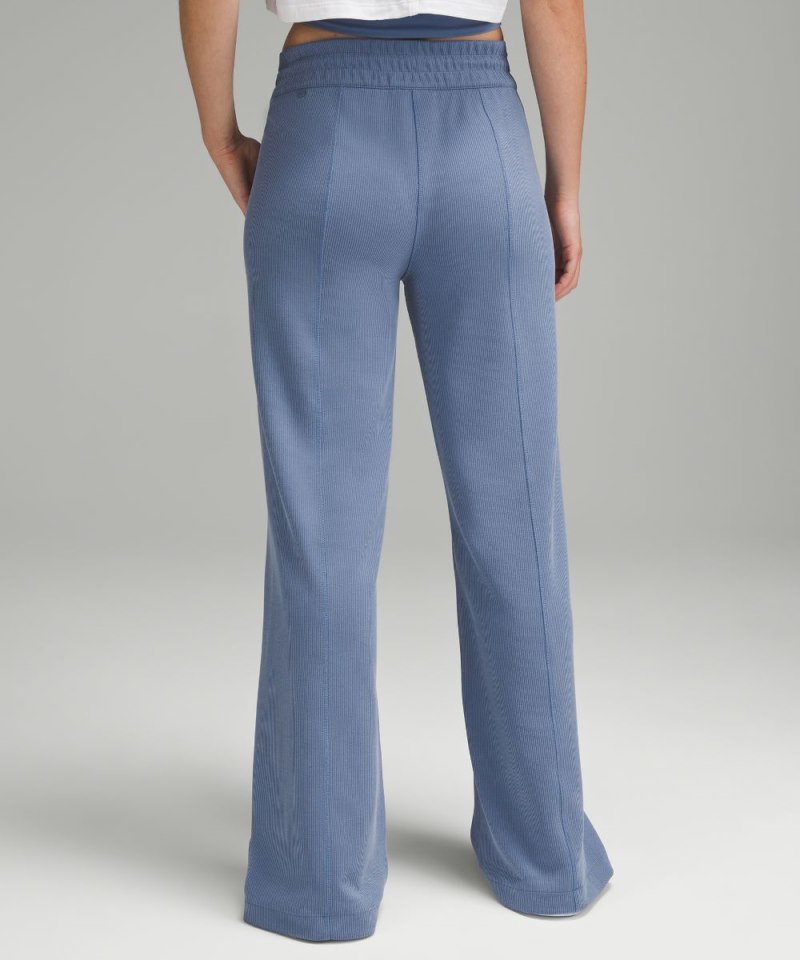 Lululemon Ribbed Softstreme Mid-Rise Pant 32" Oasis Blue Online Outlet Sale