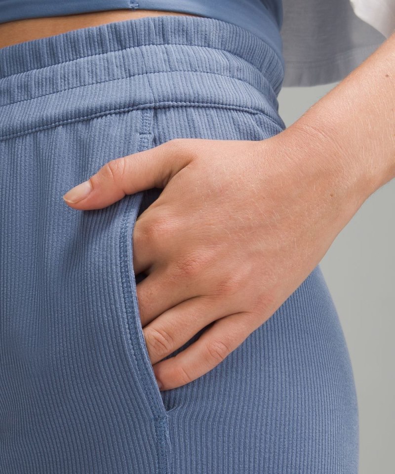 Lululemon Ribbed Softstreme Mid-Rise Pant 32" Oasis Blue Online Outlet Sale