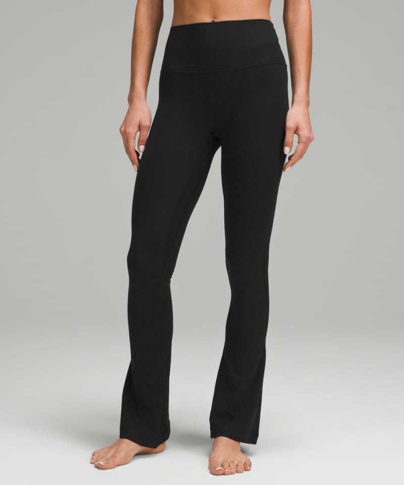 Lululemon lululemon Align™ High-Rise Ribbed Mini-Flare Pant *Regular Black Online Outlet Sale