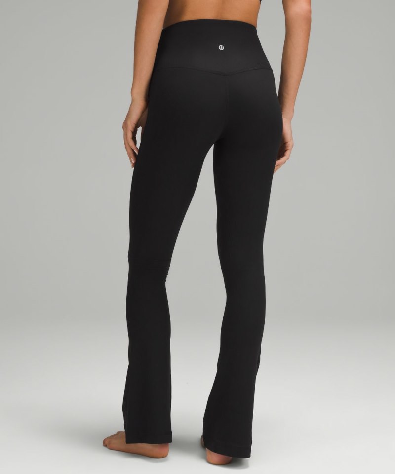Lululemon lululemon Align™ High-Rise Ribbed Mini-Flare Pant *Regular Black Online Outlet Sale