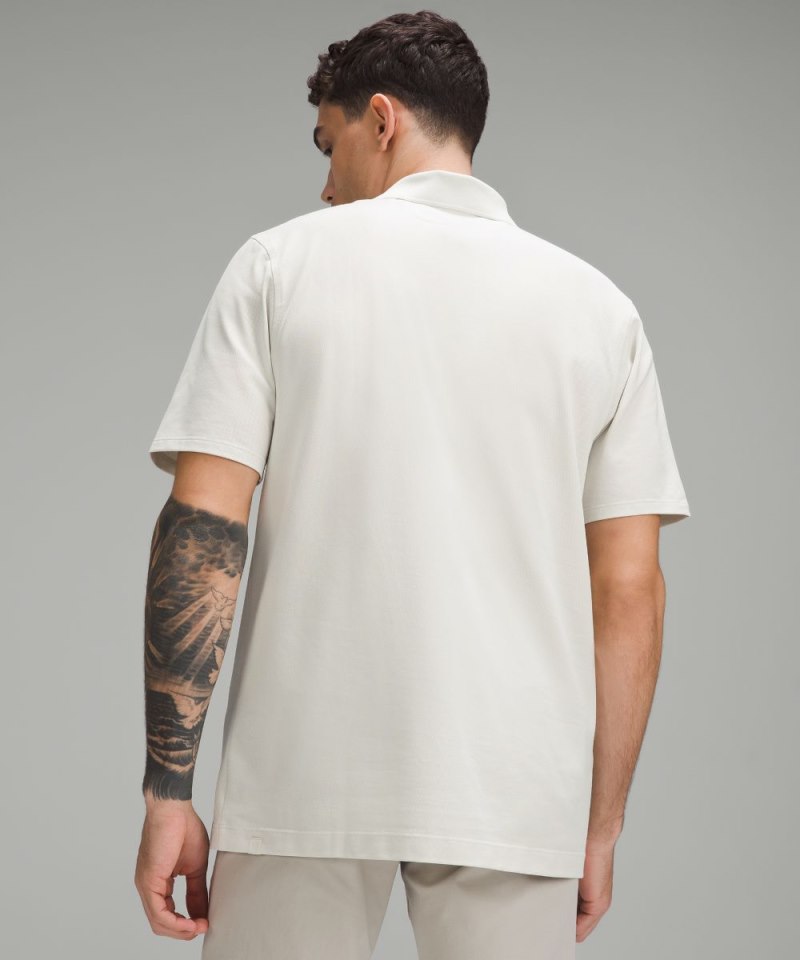 Lululemon Classic-Fit Pique Short-Sleeve Polo Shirt Bone Online Outlet Sale