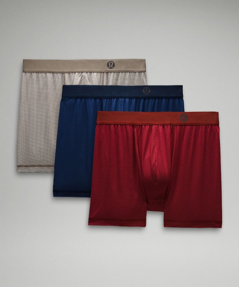 Lululemon Always In Motion Boxer 5" *3 Pack Jumie Stripe Nimbus Rover / Jumie Stripe Gamay Red Malbec Red / Jumie Stripe Gatsby Blue True Navy Online Outlet Sale