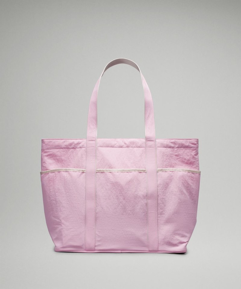 Lululemon Daily Multi-Pocket Tote Bag 20L Vitapink / White Opal Online Outlet Sale
