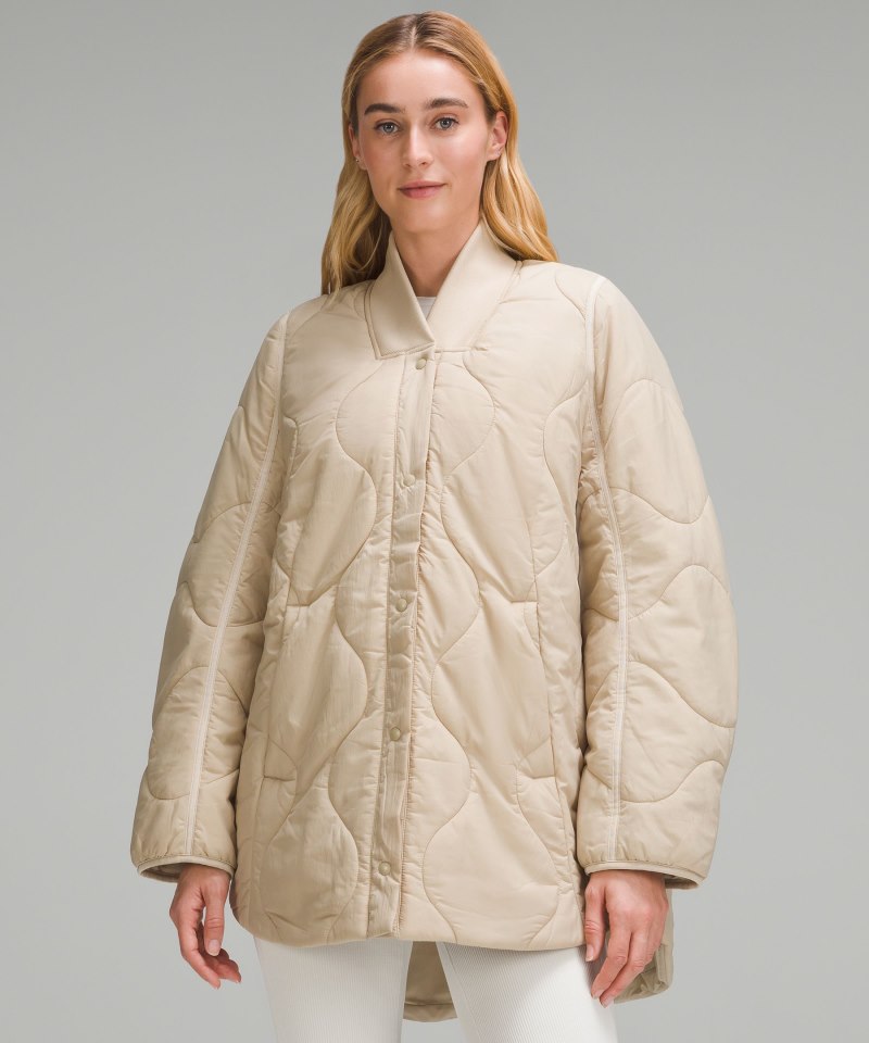 Lululemon Quilted Light Insulation Jacket Trench Online Outlet Sale
