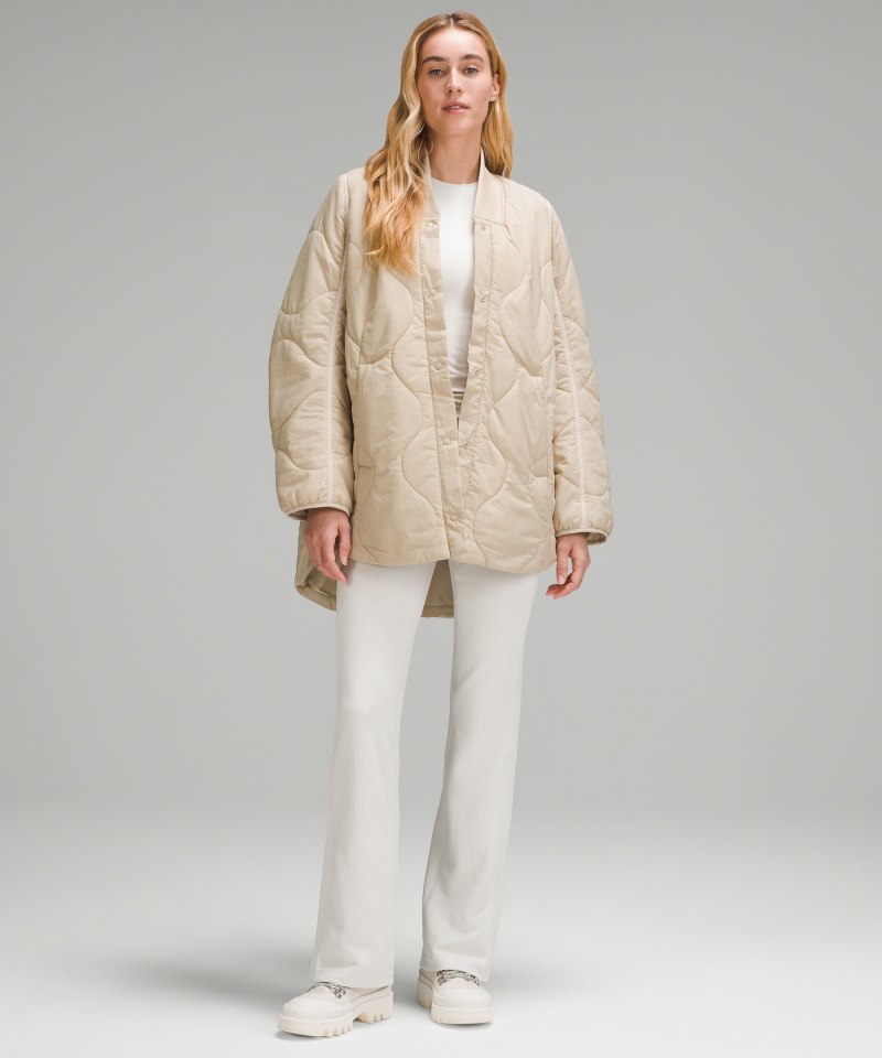 Lululemon Quilted Light Insulation Jacket Trench Online Outlet Sale