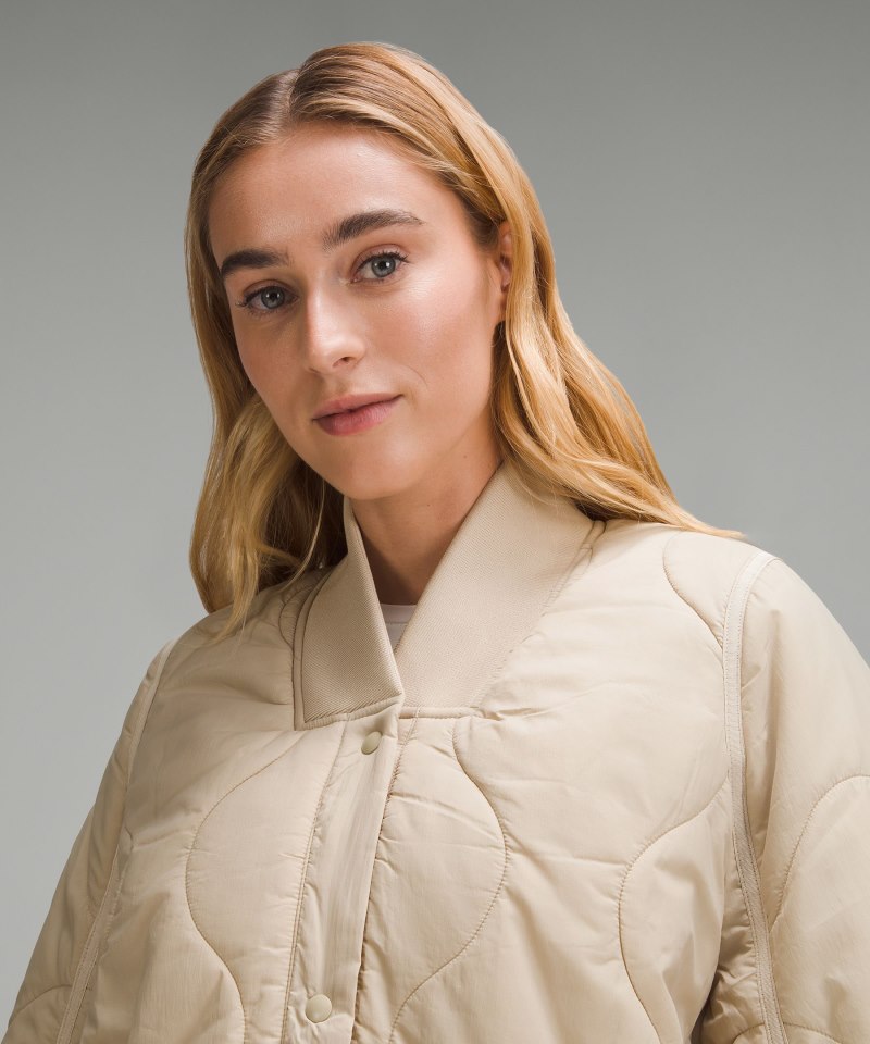 Lululemon Quilted Light Insulation Jacket Trench Online Outlet Sale