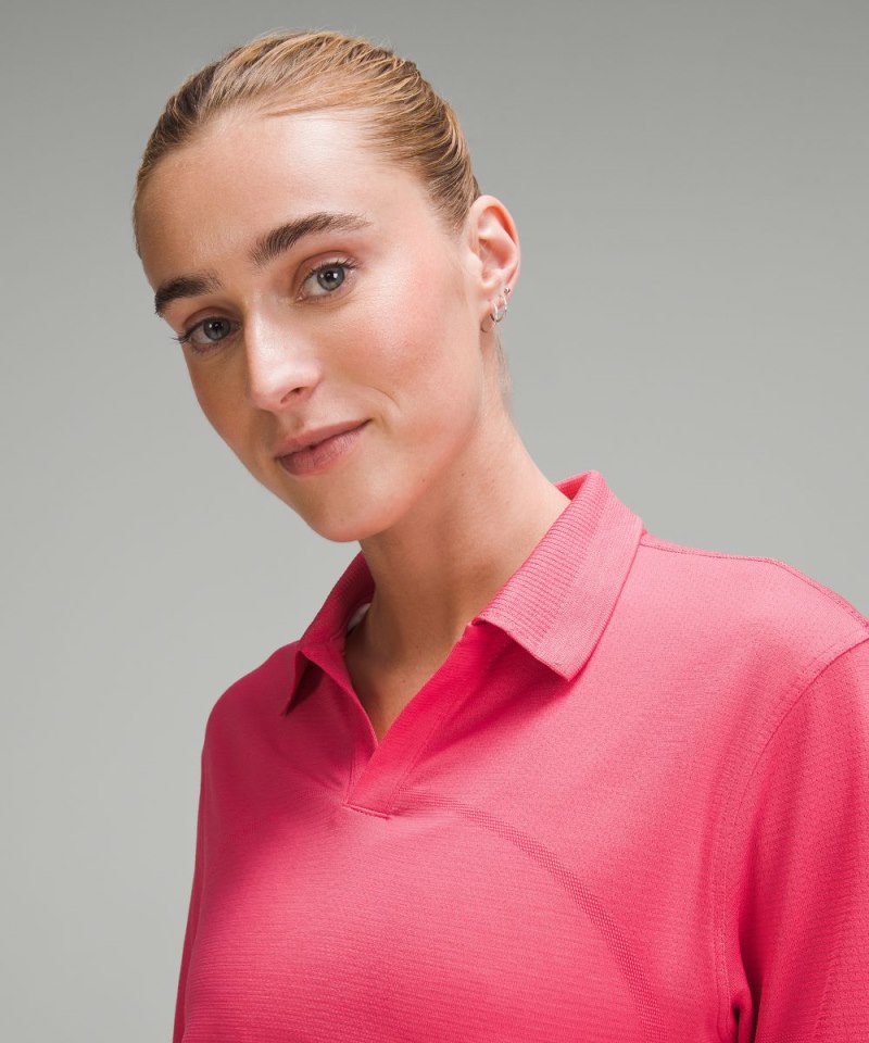 Lululemon Swiftly Tech Relaxed-Fit Polo Shirt Glaze Pink / Glaze Pink Online Outlet Sale