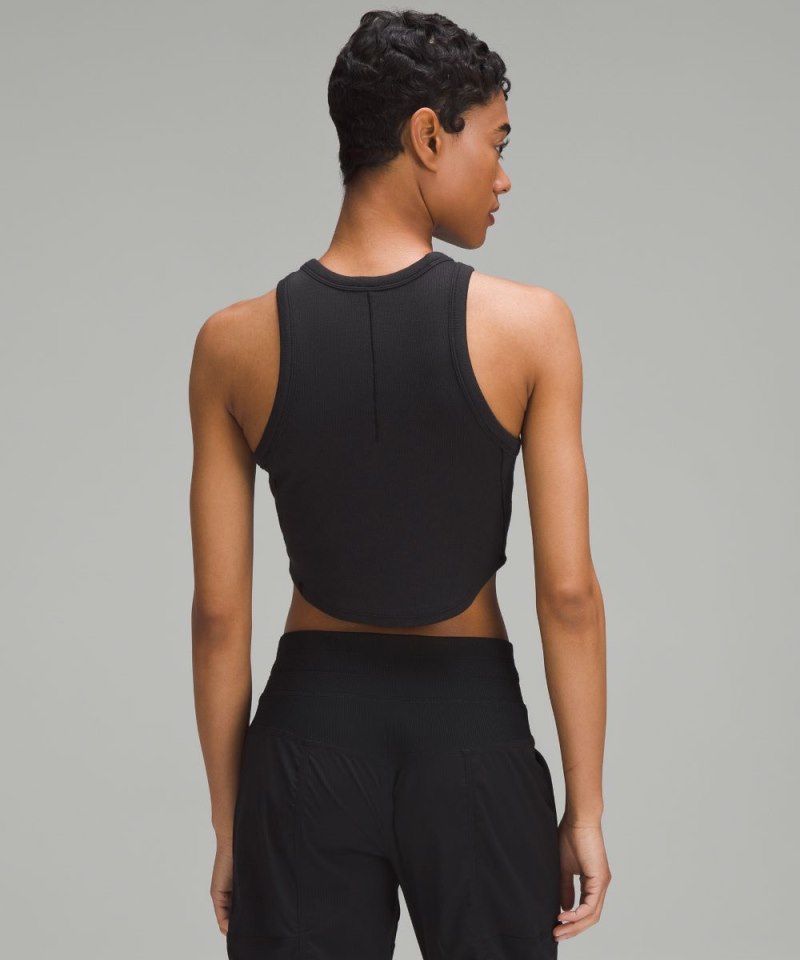 Lululemon Hold Tight Cropped Tank Top Black Online Outlet Sale