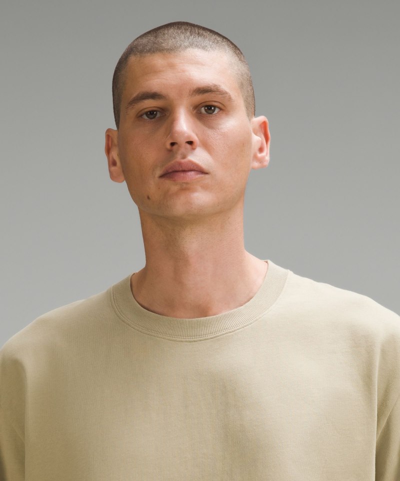 Lululemon Heavyweight Cotton Jersey Long-Sleeve Shirt Compass Khaki Online Outlet Sale