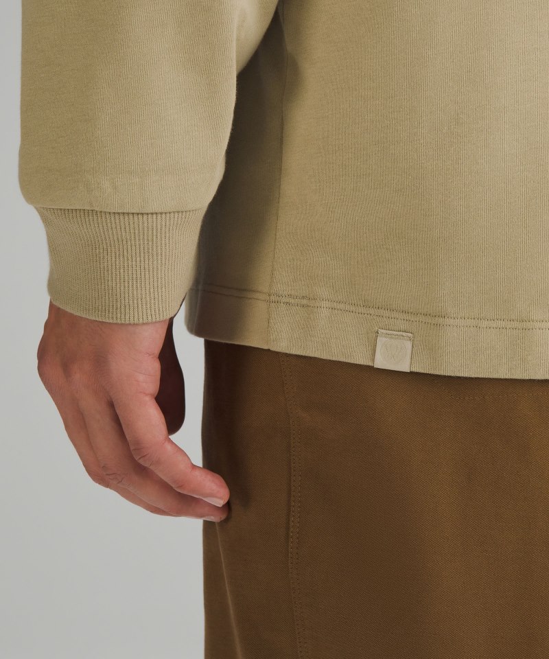 Lululemon Heavyweight Cotton Jersey Long-Sleeve Shirt Compass Khaki Online Outlet Sale