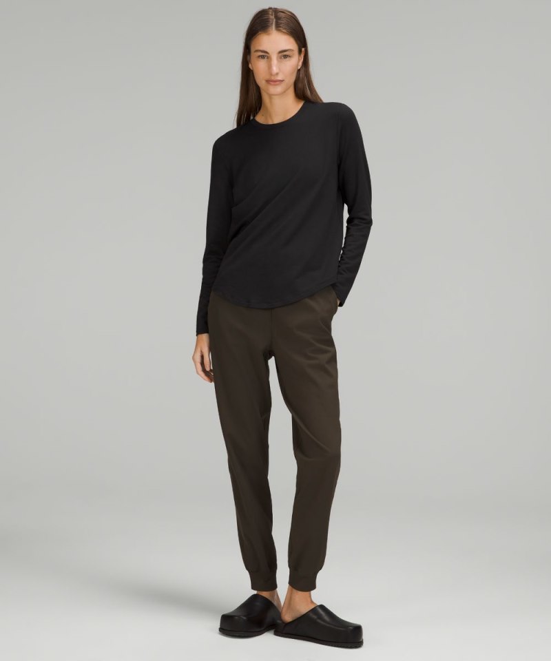 Lululemon Love Modal Fleece Long-Sleeve Shirt Black Online Outlet Sale