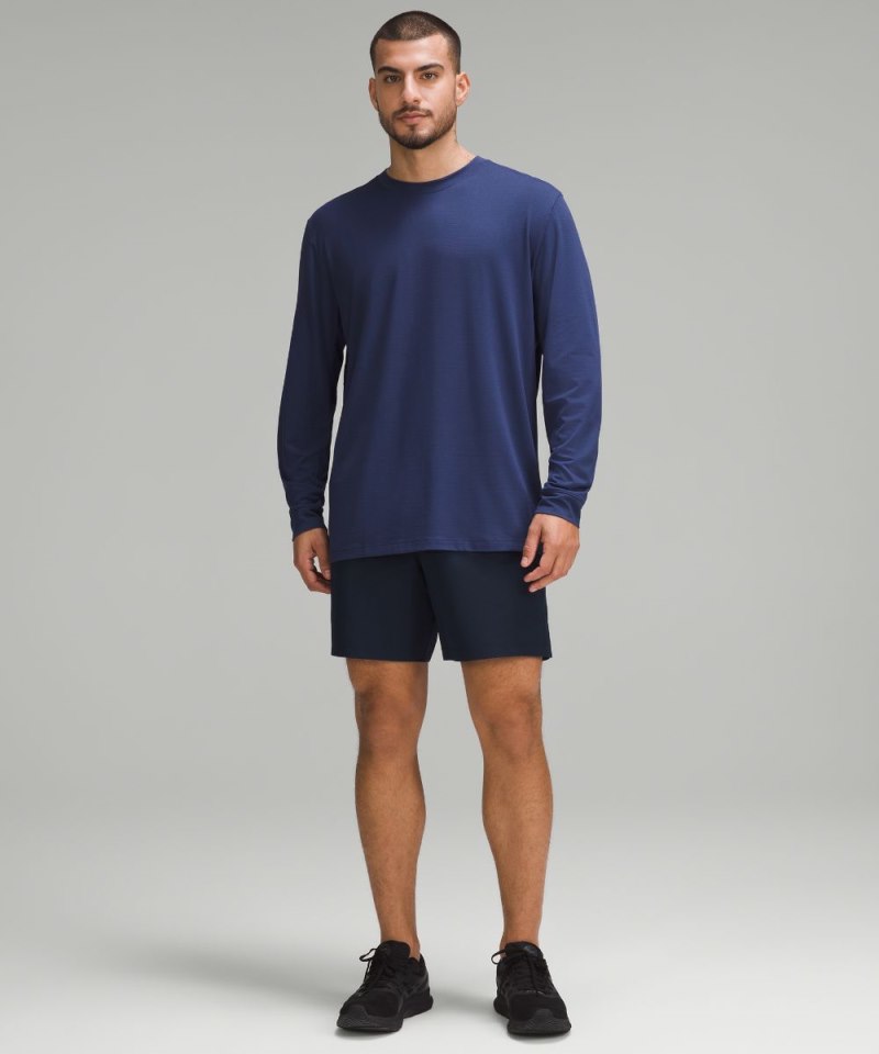 Lululemon License to Train Relaxed-Fit Long-Sleeve Shirt Night Sea Online Outlet Sale