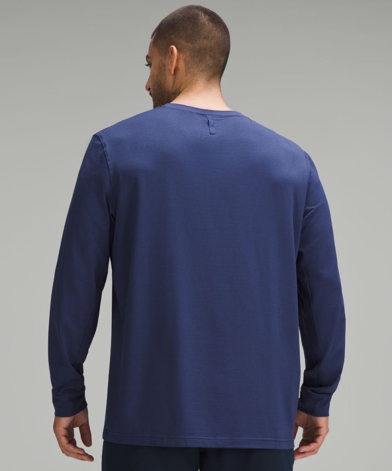 Lululemon License to Train Relaxed-Fit Long-Sleeve Shirt Night Sea Online Outlet Sale