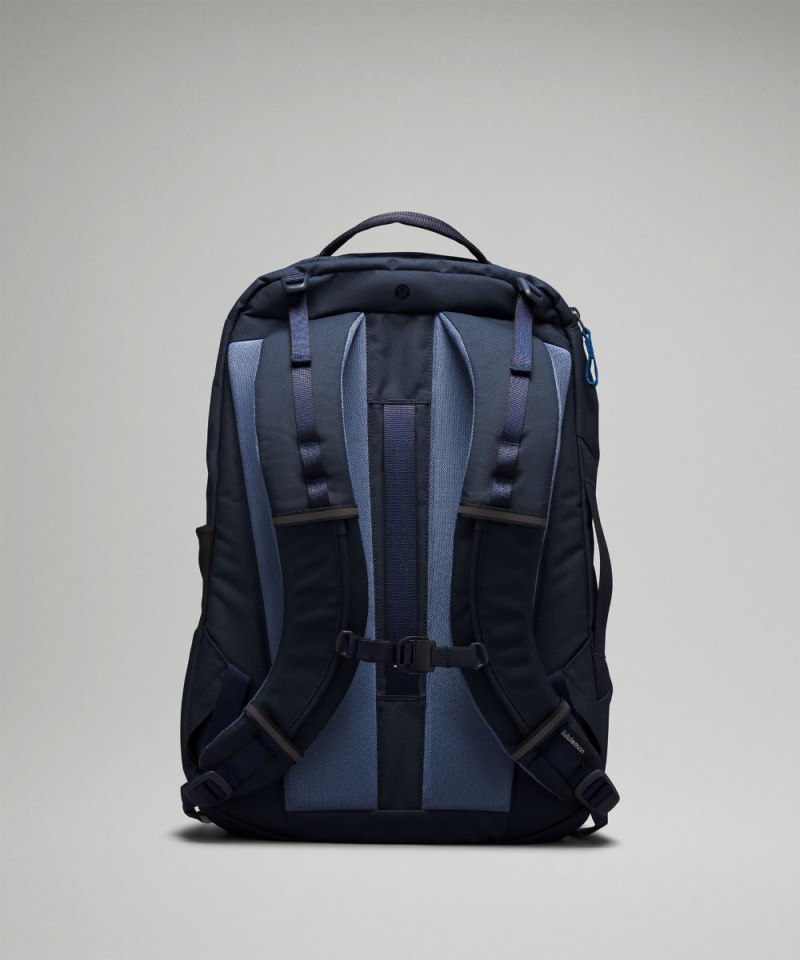 Lululemon Triple-Zip Backpack 28L True Navy / Poolside Online Outlet Sale