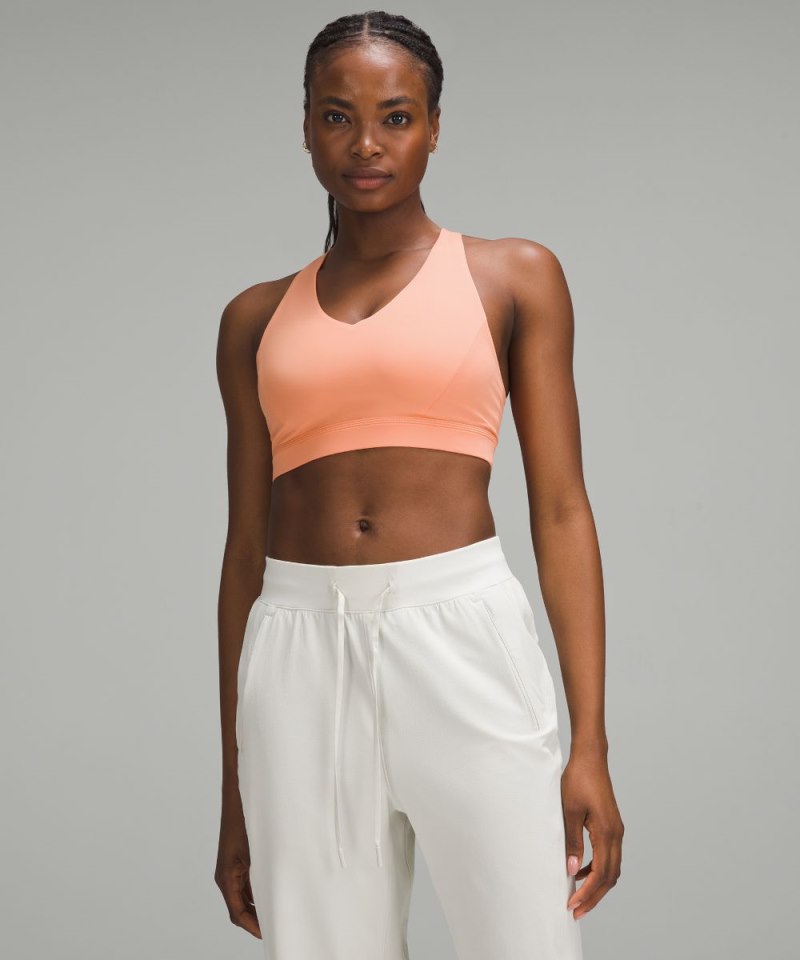 Lululemon Envital Bra *Medium Support, D / DD Cup Coral Kiss Online Outlet Sale