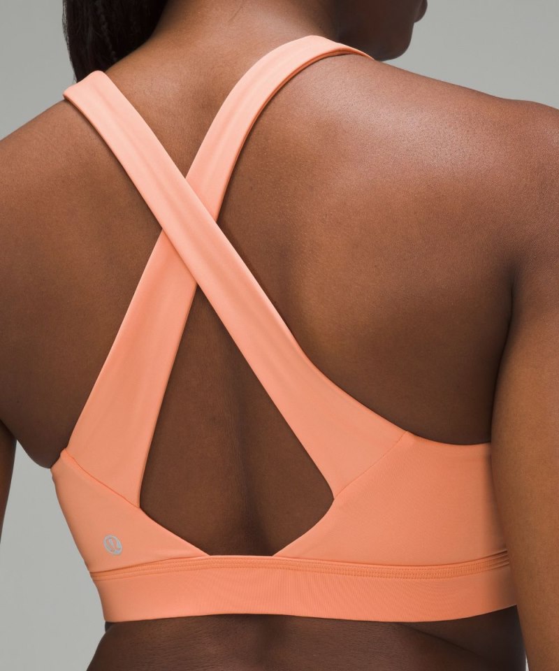 Lululemon Envital Bra *Medium Support, D / DD Cup Coral Kiss Online Outlet Sale