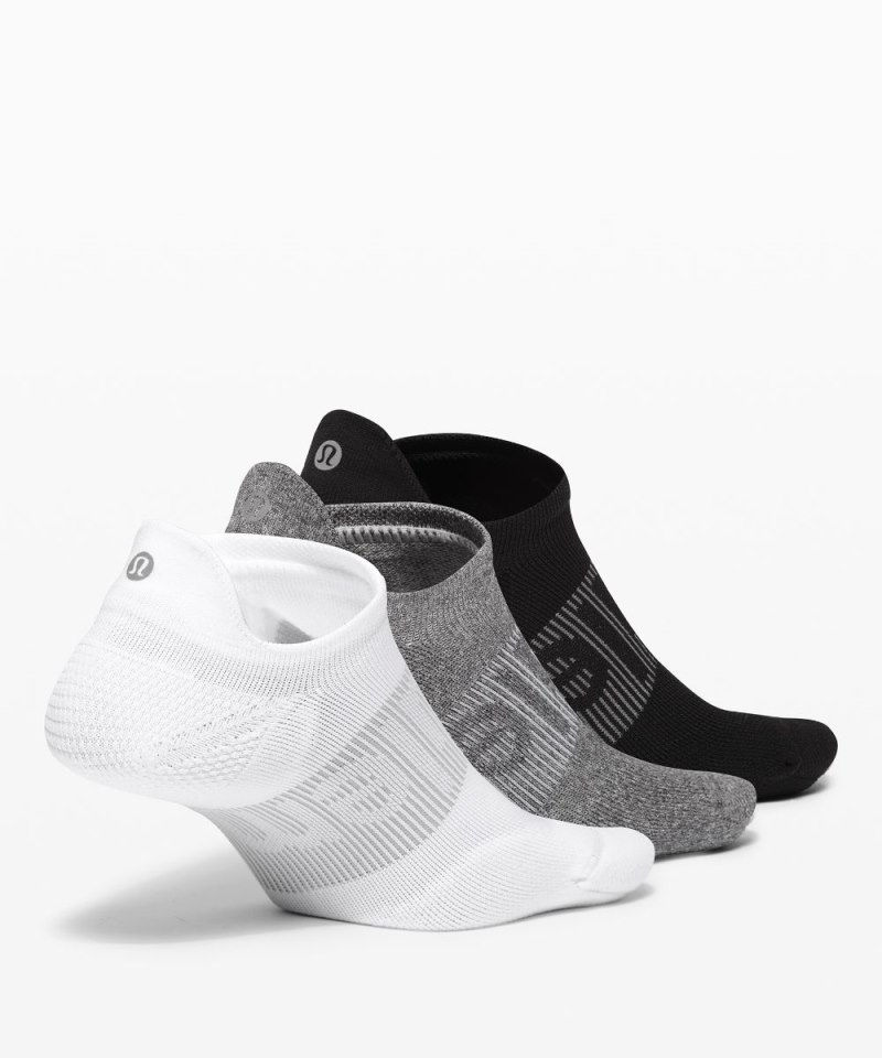 Lululemon Women's Power Stride Tab Socks *3 Pack White / Heather Grey / Black Online Outlet Sale