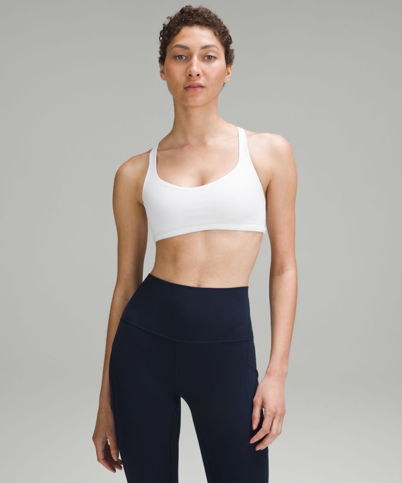 Lululemon Free to Be Bra - Wild *Light Support, A / B Cup White Online Outlet Sale