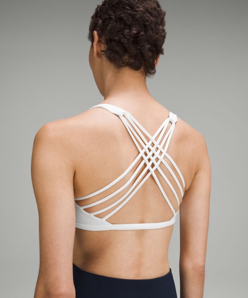 Lululemon Free to Be Bra - Wild *Light Support, A / B Cup White Online Outlet Sale