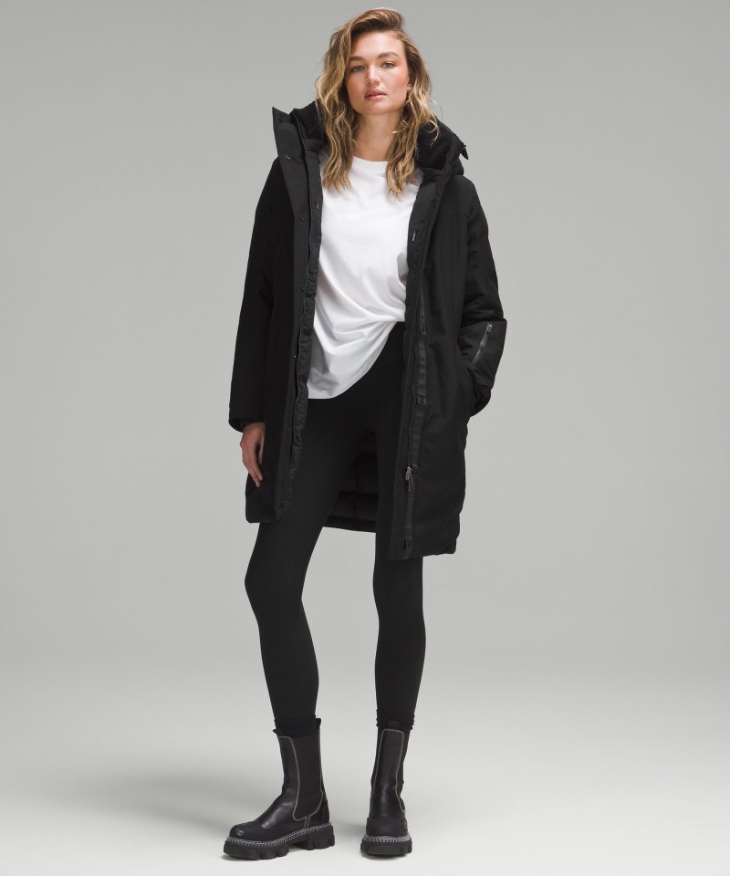 Lululemon Snow Warrior Parka Black Online Outlet Sale
