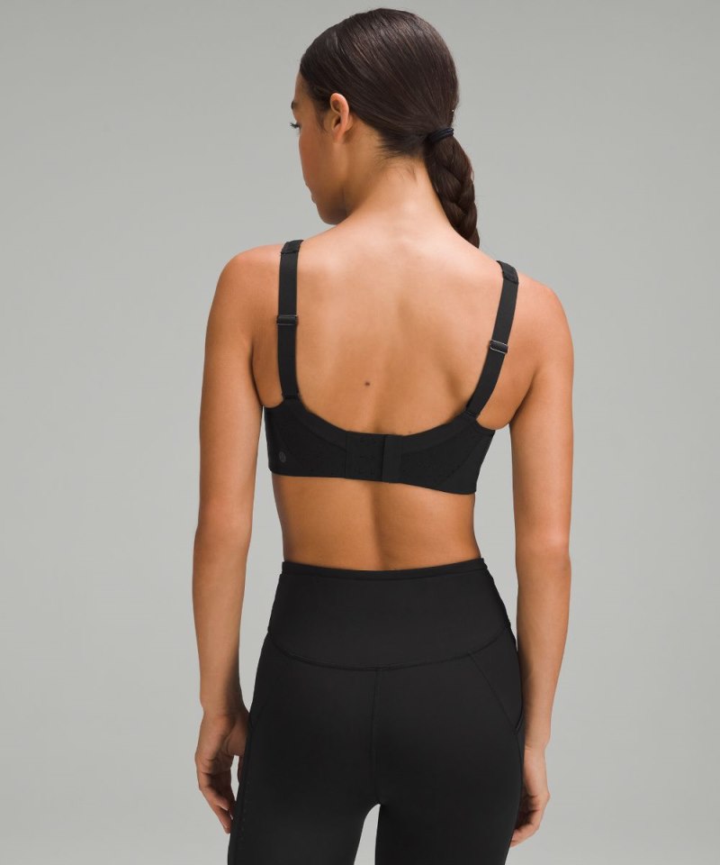 Lululemon Run Times Bra *High Support, B–G Cups Black Online Outlet Sale