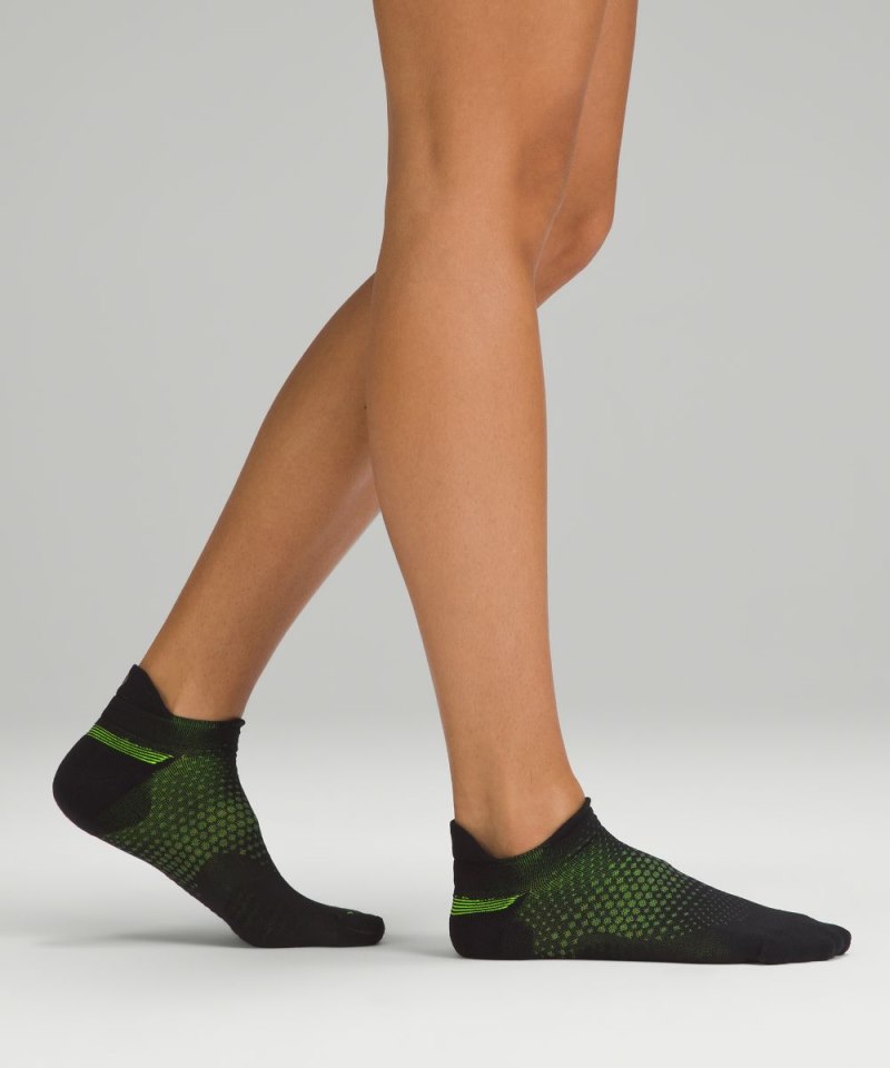 Lululemon Women's MacroPillow Tab Running Socks Medium Cushioning *3 Pack Black / Highlight Yellow Online Outlet Sale