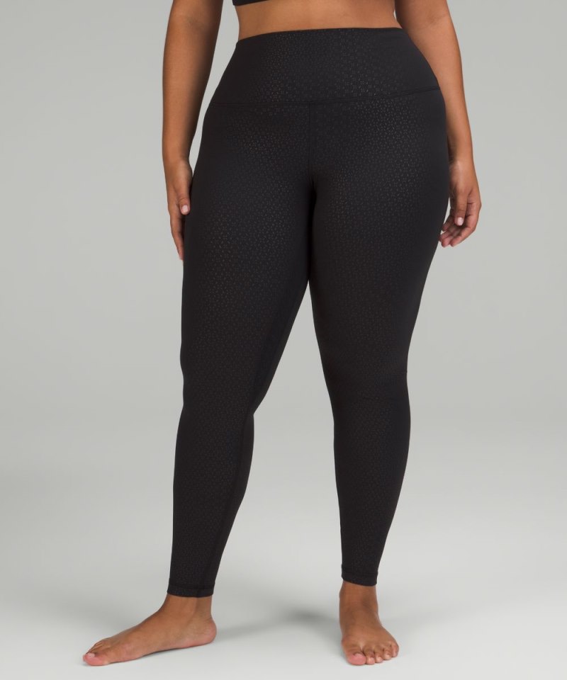 Lululemon lululemon Align™ High-Rise Pant 28" Gradiate Geo Emboss Black Online Outlet Sale