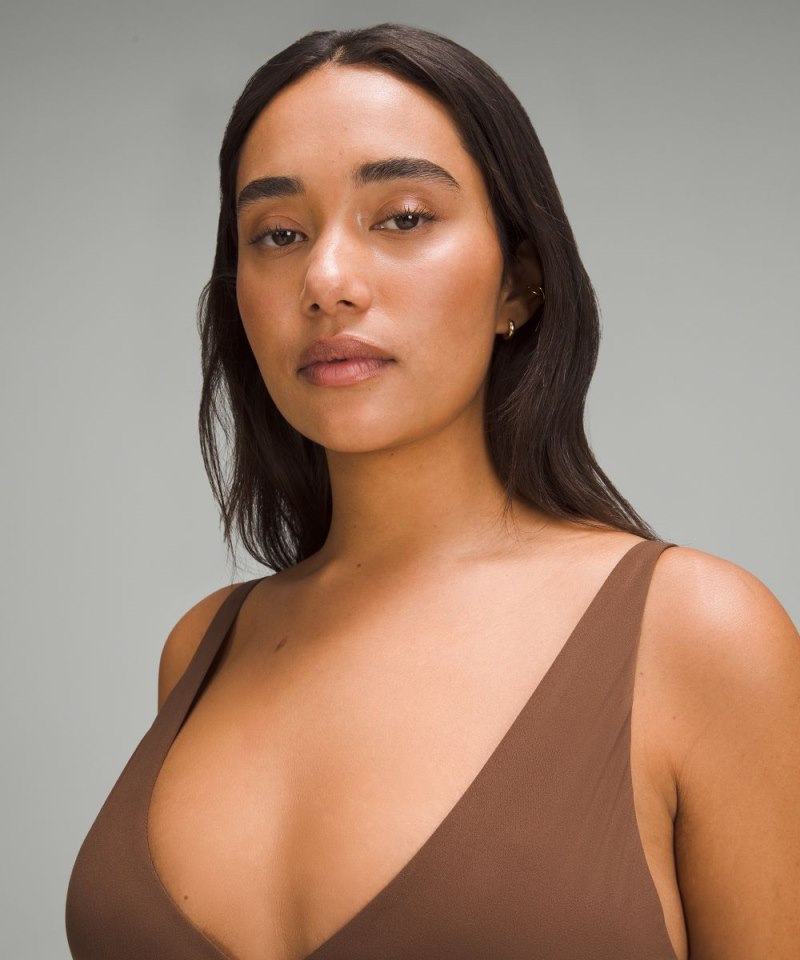 Lululemon Wundermost Ultra-Soft Nulu Triangle Bralette A–D Cups Java (not available) Online Outlet Sale