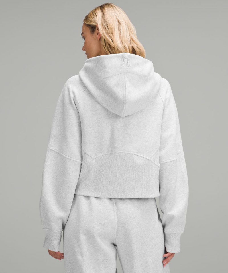 Lululemon Scuba Oversized Full-Zip Hoodie Heathered Core Ultra Light Grey Online Outlet Sale