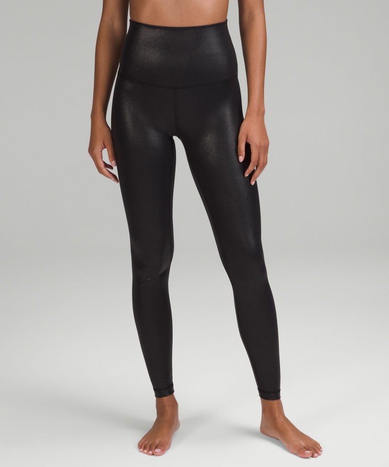 Lululemon lululemon Align™ Super-High-Rise Pant 28" *Shine Radiate Foil Print Black Online Outlet Sale