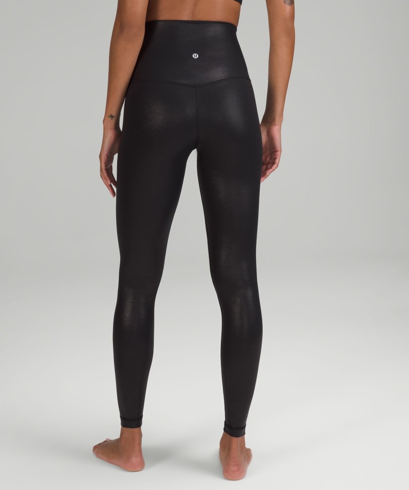 Lululemon lululemon Align™ Super-High-Rise Pant 28" *Shine Radiate Foil Print Black Online Outlet Sale