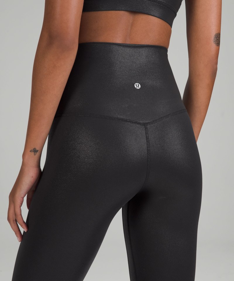 Lululemon lululemon Align™ Super-High-Rise Pant 28" *Shine Radiate Foil Print Black Online Outlet Sale