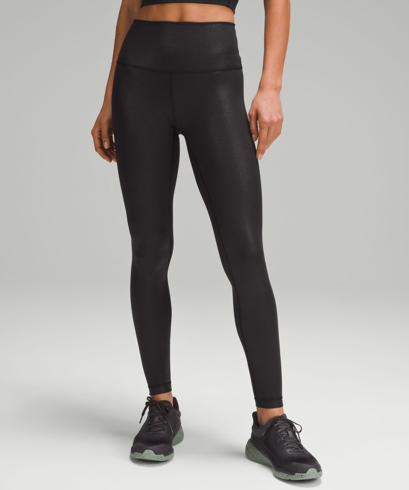Lululemon Wunder Train High-Rise Tight 28" *Foil Radiate Foil Print Black Online Outlet Sale