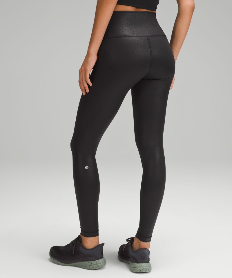 Lululemon Wunder Train High-Rise Tight 28" *Foil Radiate Foil Print Black Online Outlet Sale