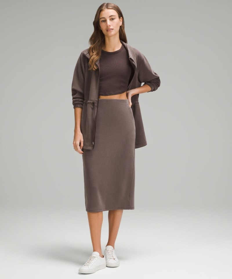 Lululemon Softstreme High-Rise Midi Skirt Espresso (not available) Online Outlet Sale