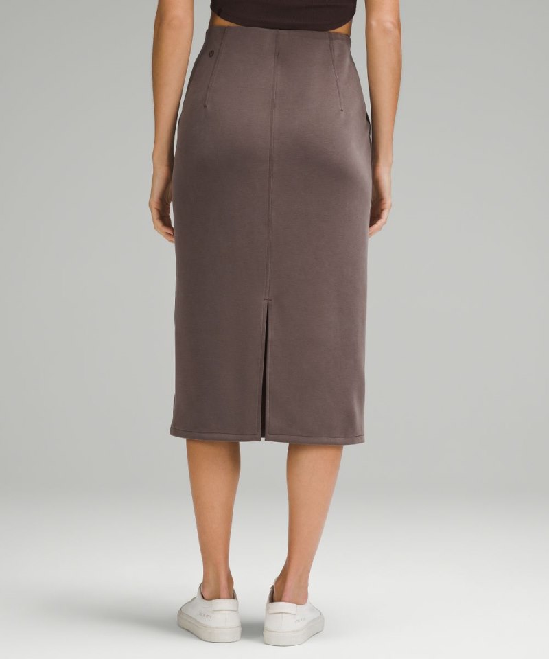 Lululemon Softstreme High-Rise Midi Skirt Espresso (not available) Online Outlet Sale